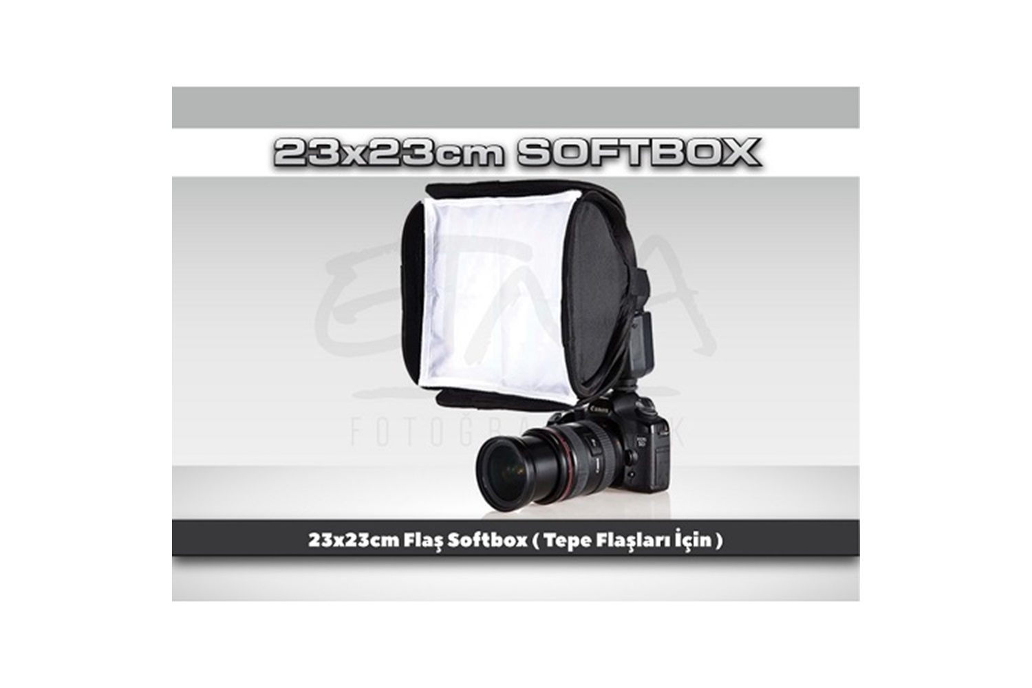 Tewise 23x23cm Tepe Flaşları Uyumlu Softbox