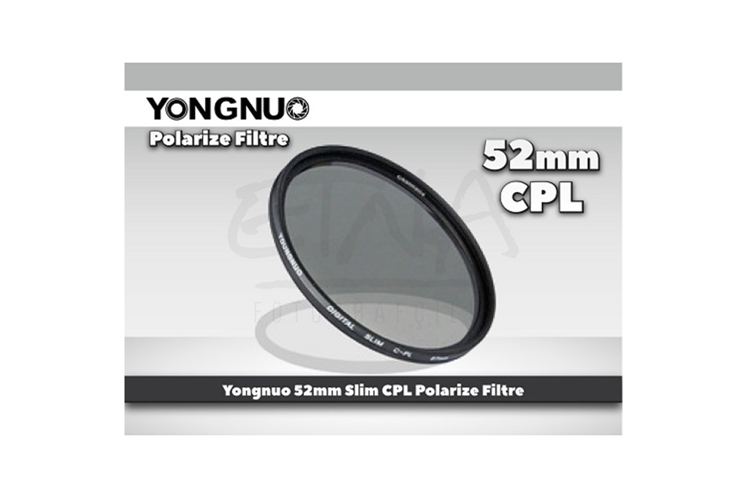 Yongnuo 52mm Slim CPL Polarize Filtre