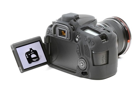 Easycover Canon 70D Silikon Kılıf Siyah