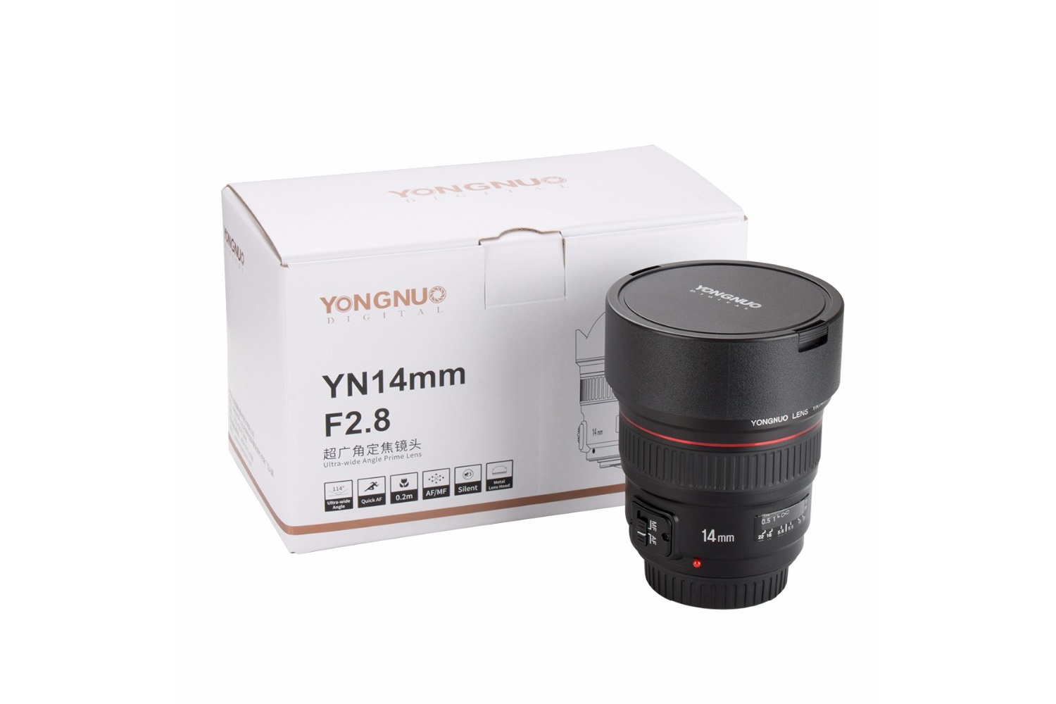 Yongnuo YN14mm F2.8N Nikon Uyumlu Geniş Açı Lens