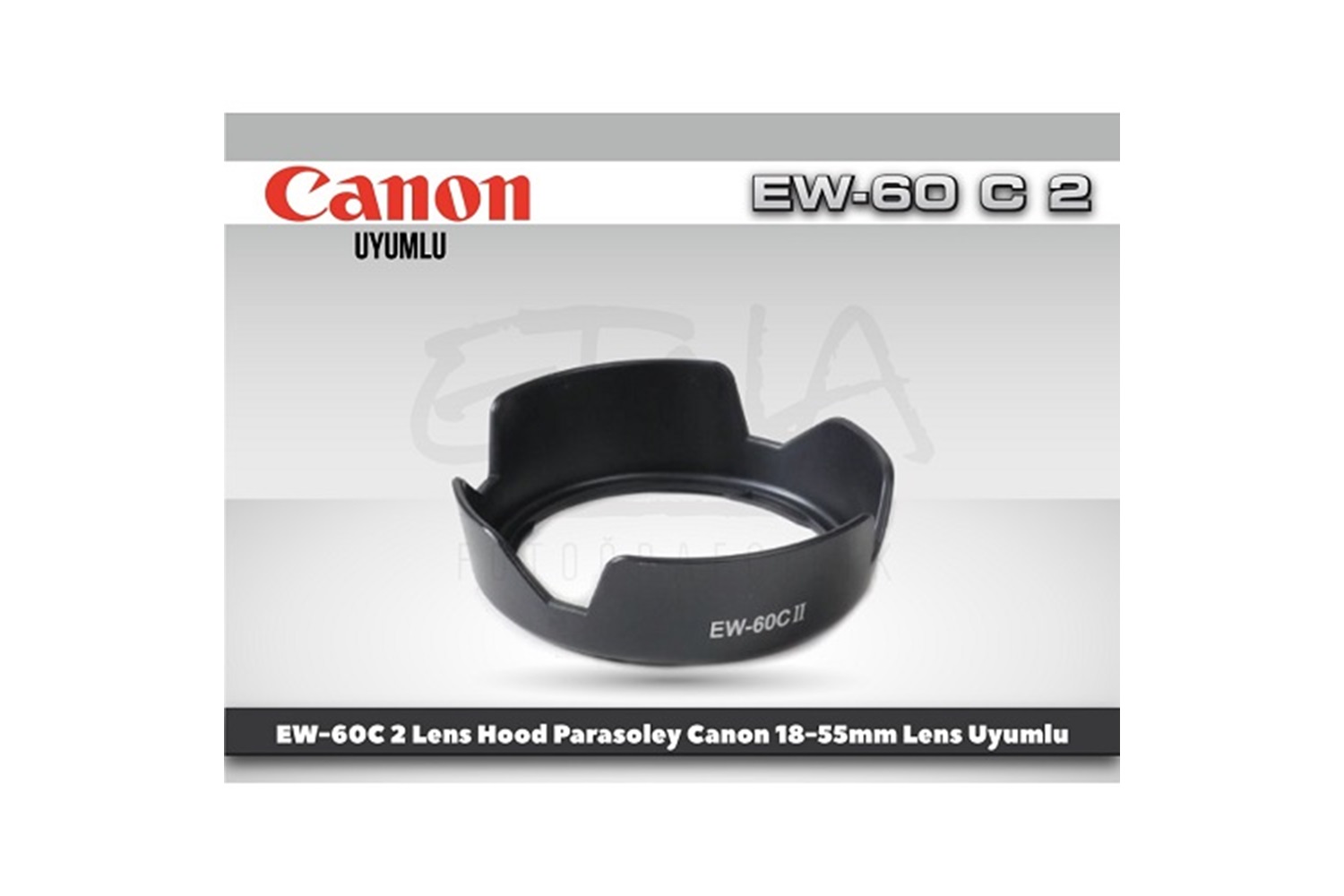 Tewise Canon EW-60C II Parasoley EF-S 18-55mm Lens Uyumlu