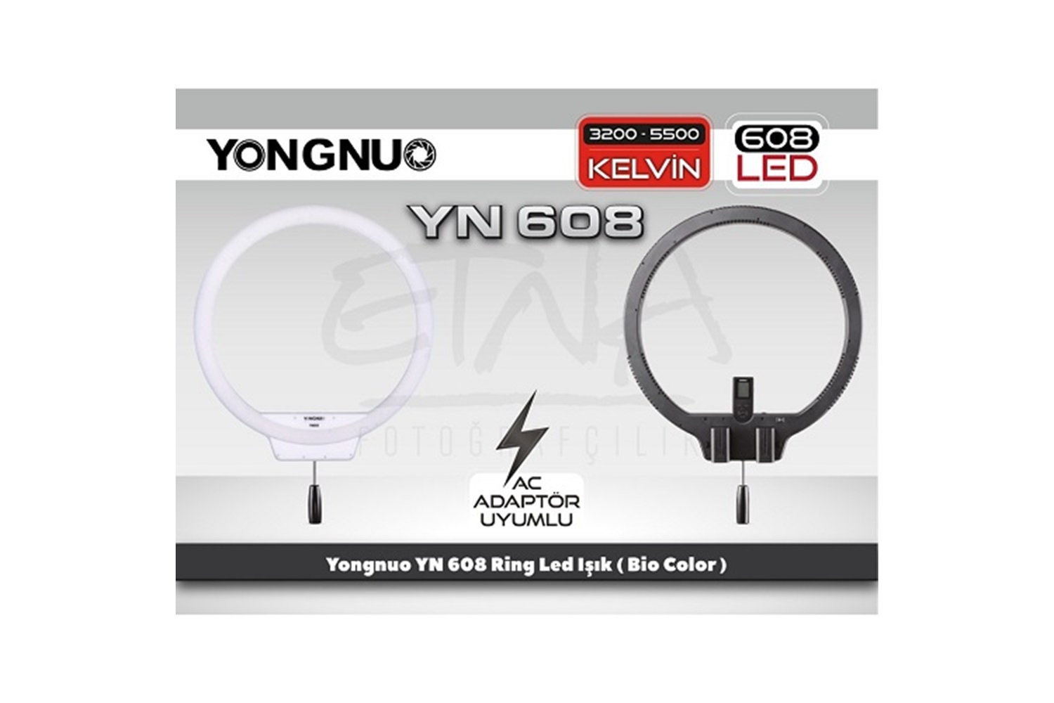 Yongnuo YN608 Bi-Color Ring Led Işık
