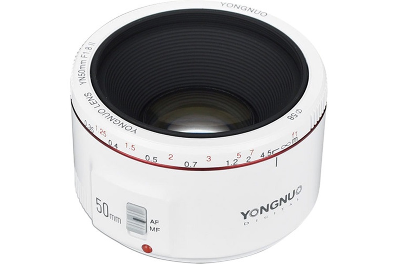 Yongnuo 50mm F1.8 II Canon Uyumlu Otofokus Prime Lens Beyaz