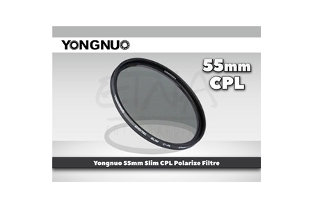 Yongnuo 55mm Slim CPL Polarize Filtre