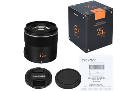 Yongnuo YN25mm F1.7 Prime Lens Micro Four Thirds